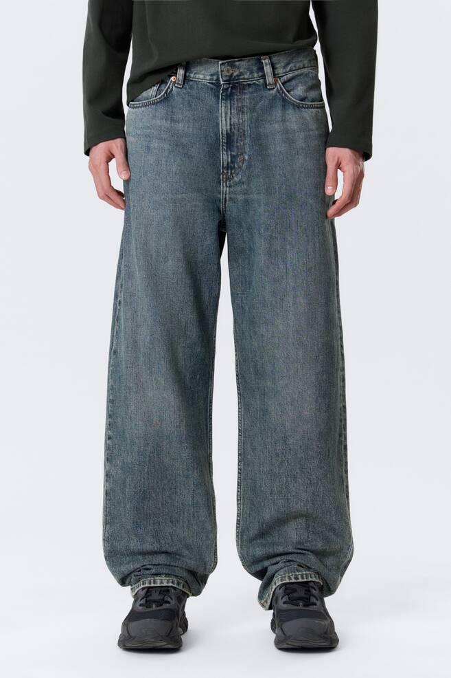 Galaxy Mid Rise Loose Straight Unisex Jeans - Second Blue - Blue/Blue Rinse - Dark Blue/Kimberley Blue - Light Blue/Tuned Black - Black/90s Blue - Medium Blue - 3