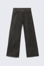 Extra Black Rinse - Looser Regular Waist Loose Straight Jeans - 0