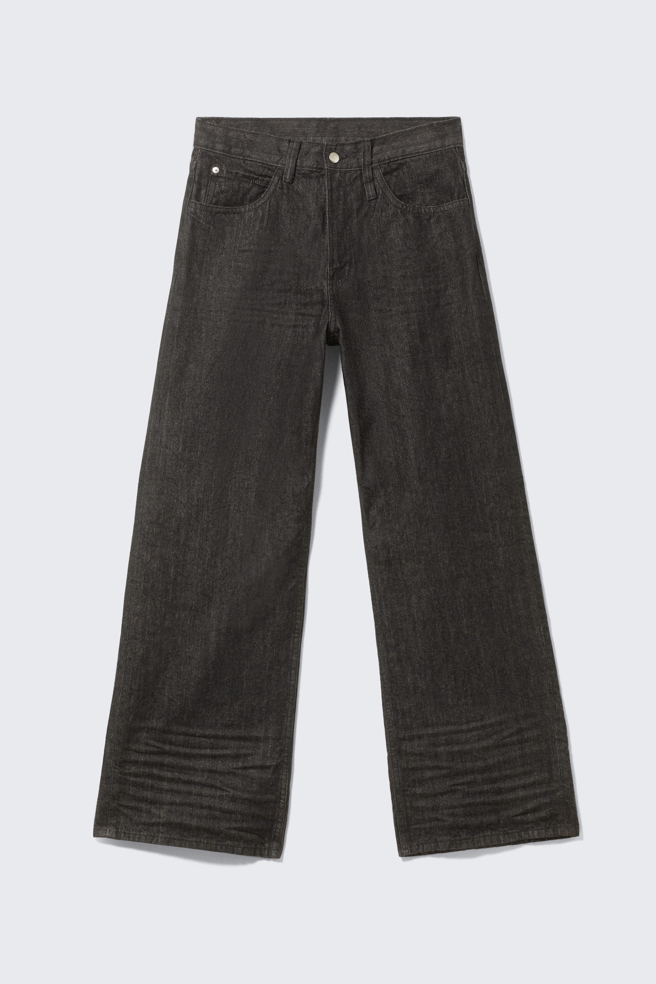 Extra Black Rinse - Looser Regular Waist Loose Straight Jeans - 5