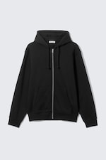 Schwarz - Klassischer Zip-Hoodie - 4