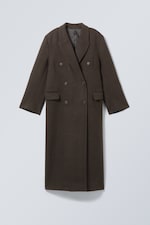 Dark Brown - Logan Double-Breasted Wool-Blend Coat - 0