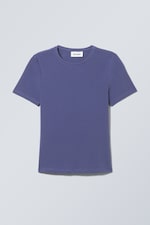 Lila - Schmal geschnittenes T-Shirt - 0