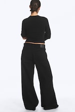 Schwarz - Solar Regular Waist Loose Wide Unisex Jeans - 6
