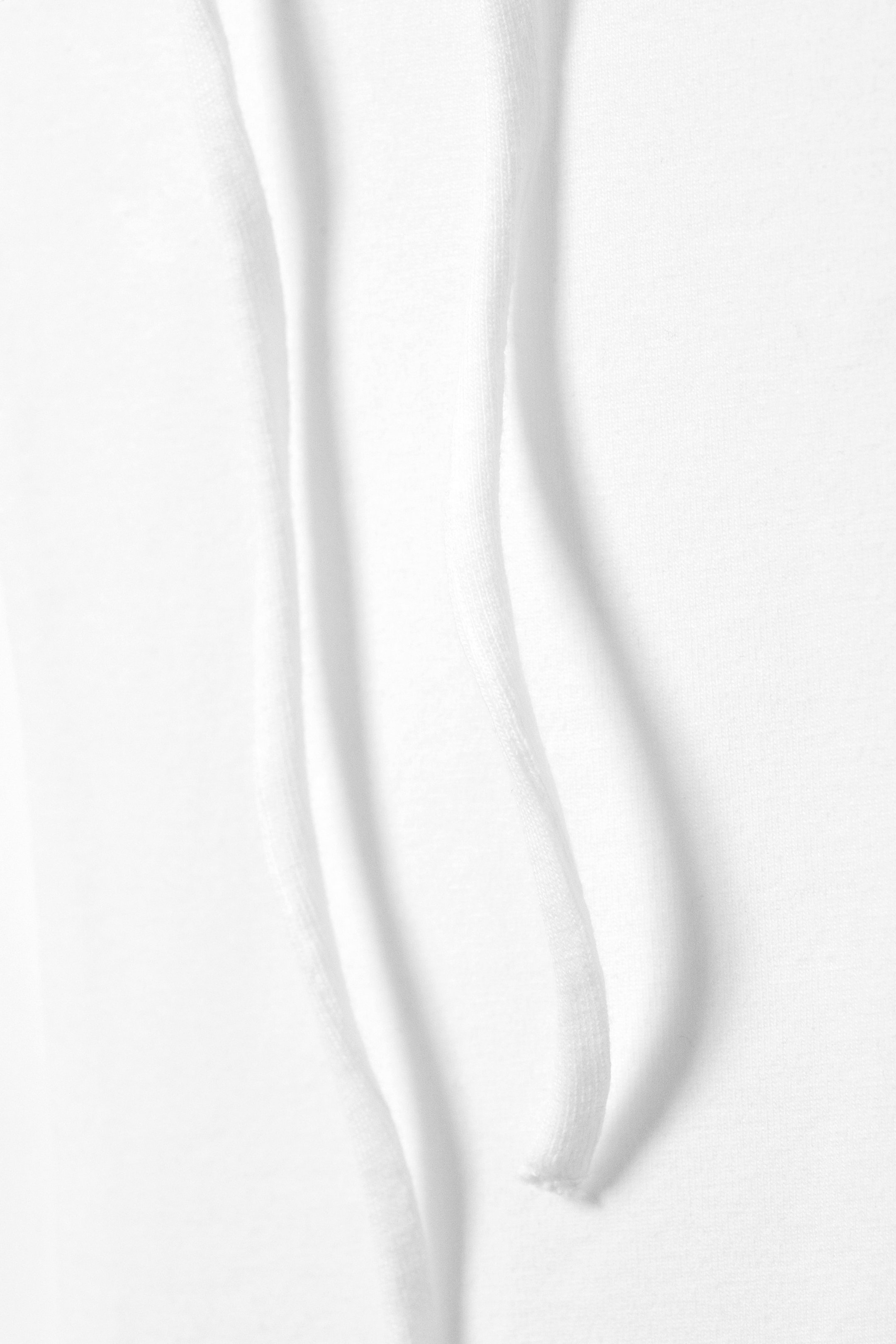 White - Slim Fit One-Shoulder Tank Top - 2