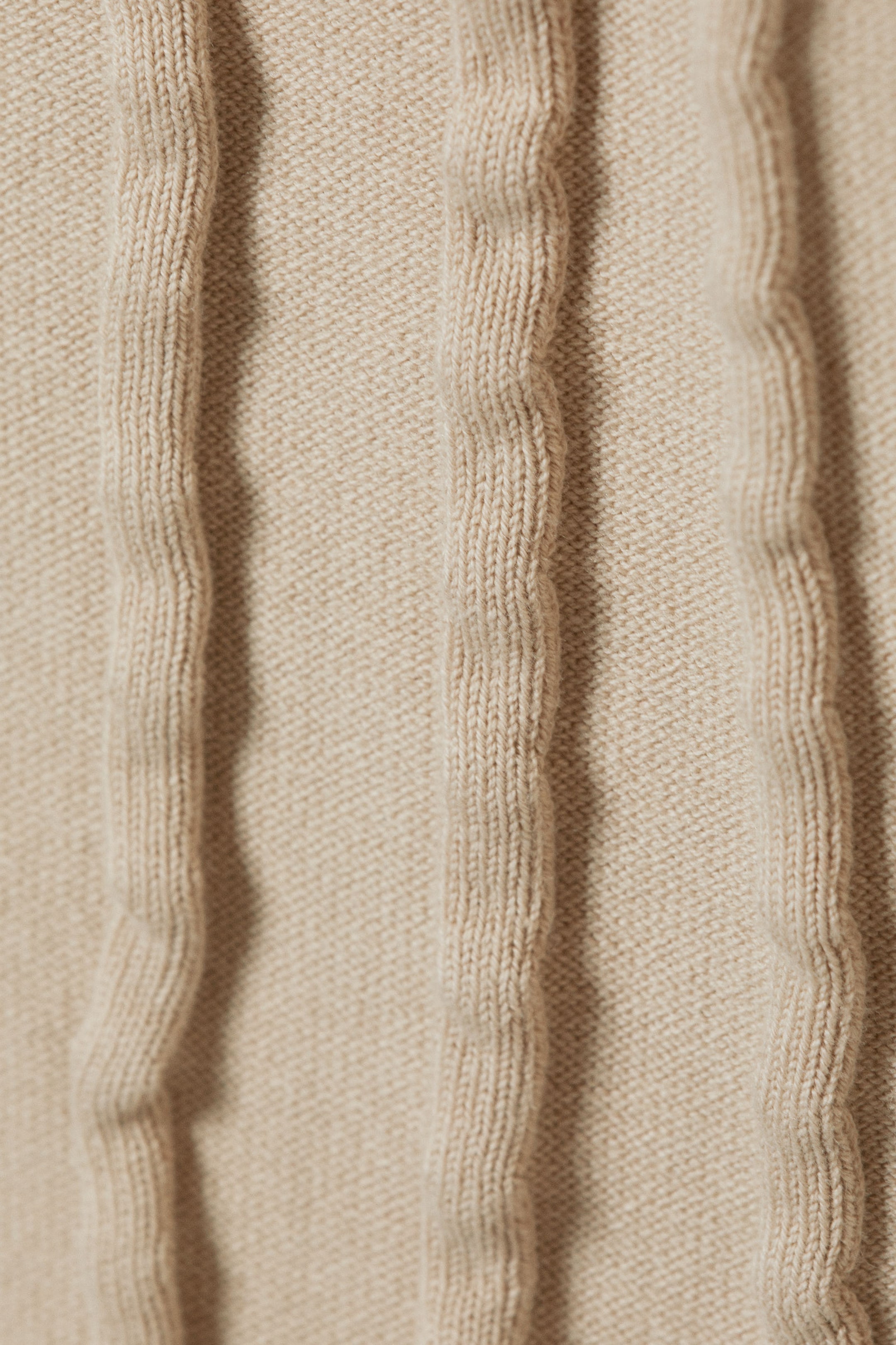 Beige - Gestructureerd vest met rits - 4