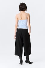 Black - HANNE H CAPRI SUITING TROUSERS - 3