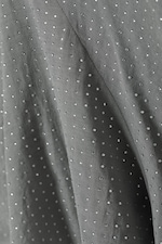 Grå - Strass - Asymmetrisk minikjol med strass - 5