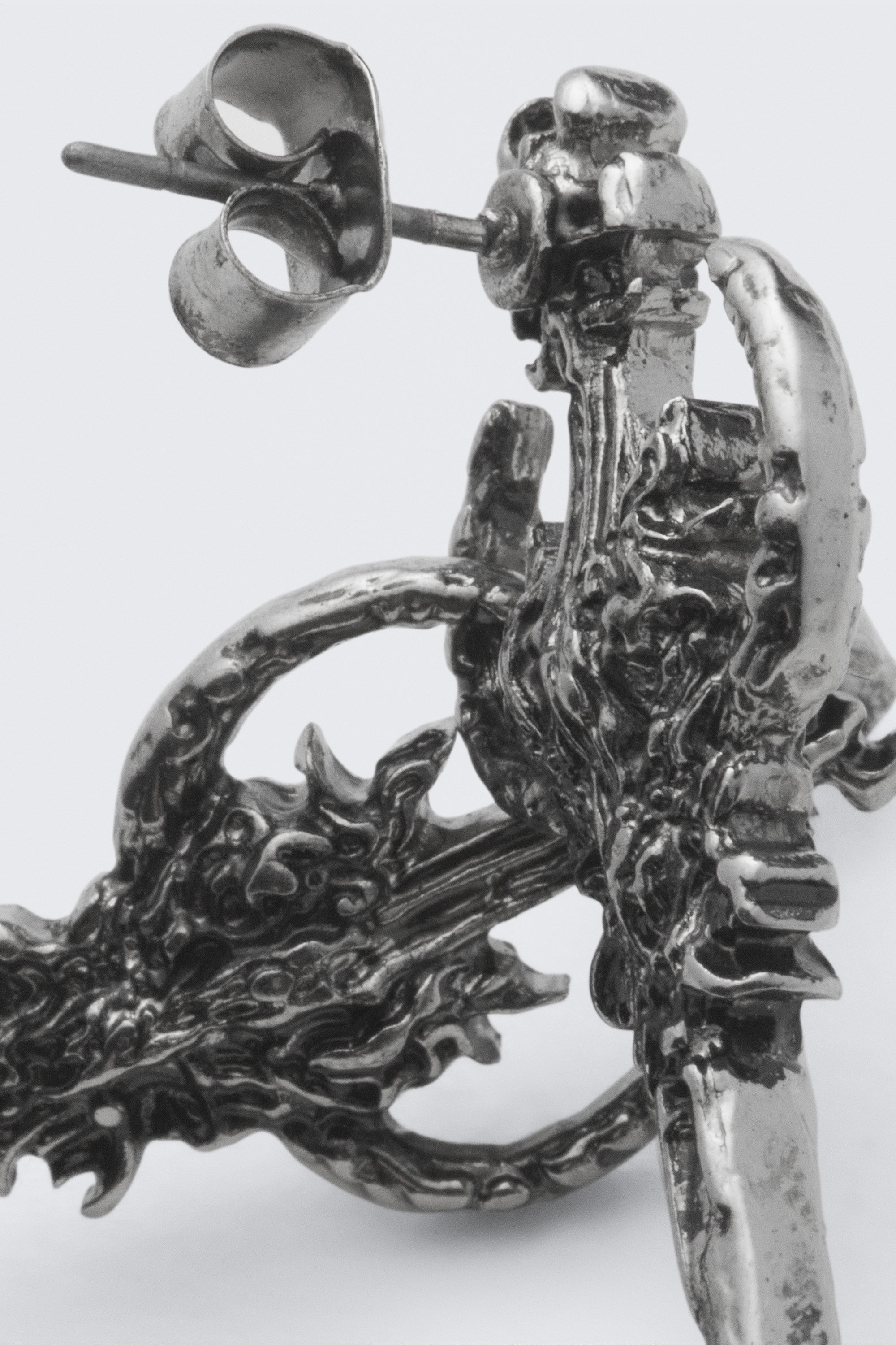 Silberfarben - Schwert-Ohrringe - 2