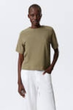 Khaki Green - Perfect Boxy T-shirt - 0