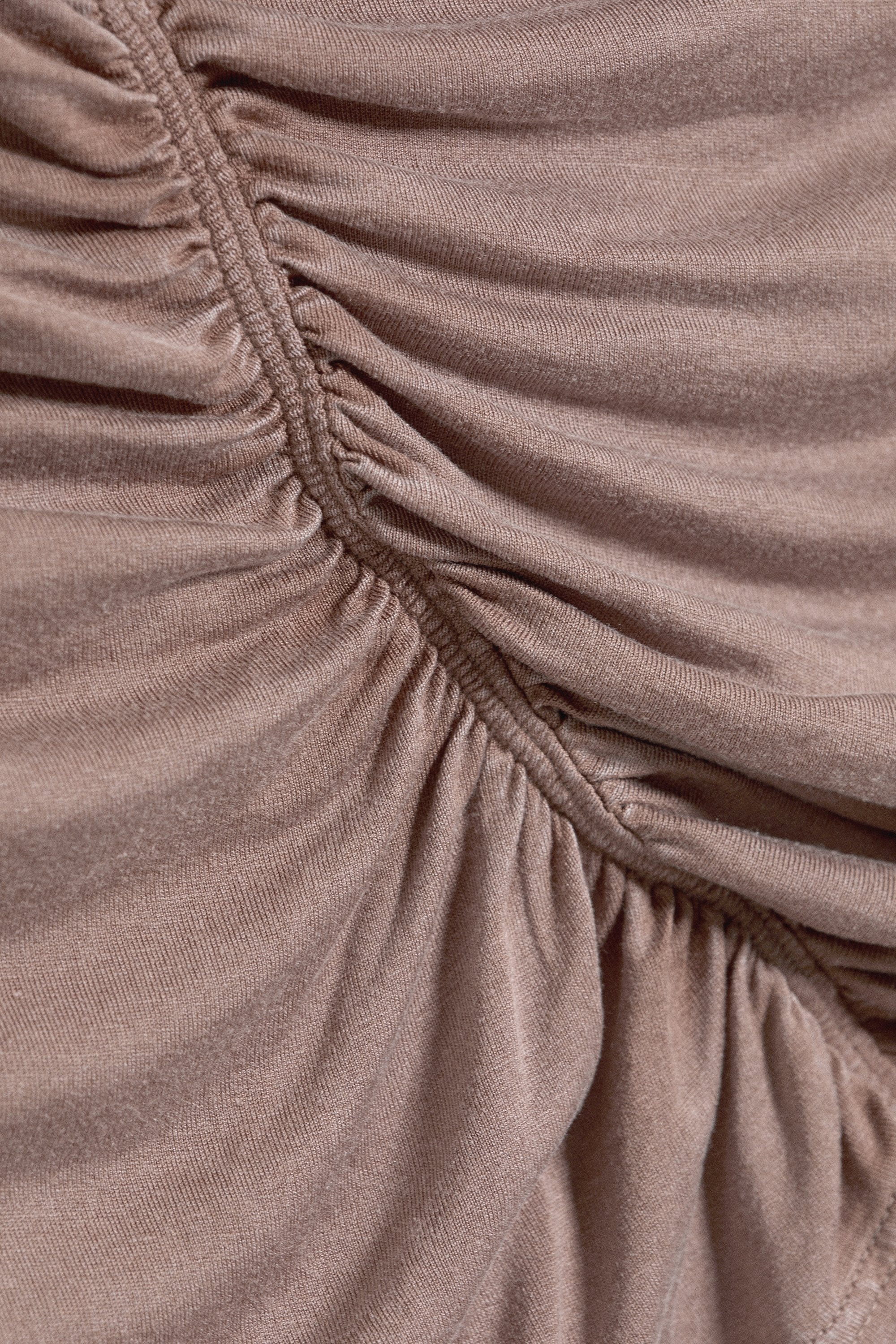 Ruched Halter Jersey Top