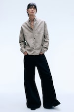 Checked Washed Mole - Long-sleeved flannel buttoned shirt - 4