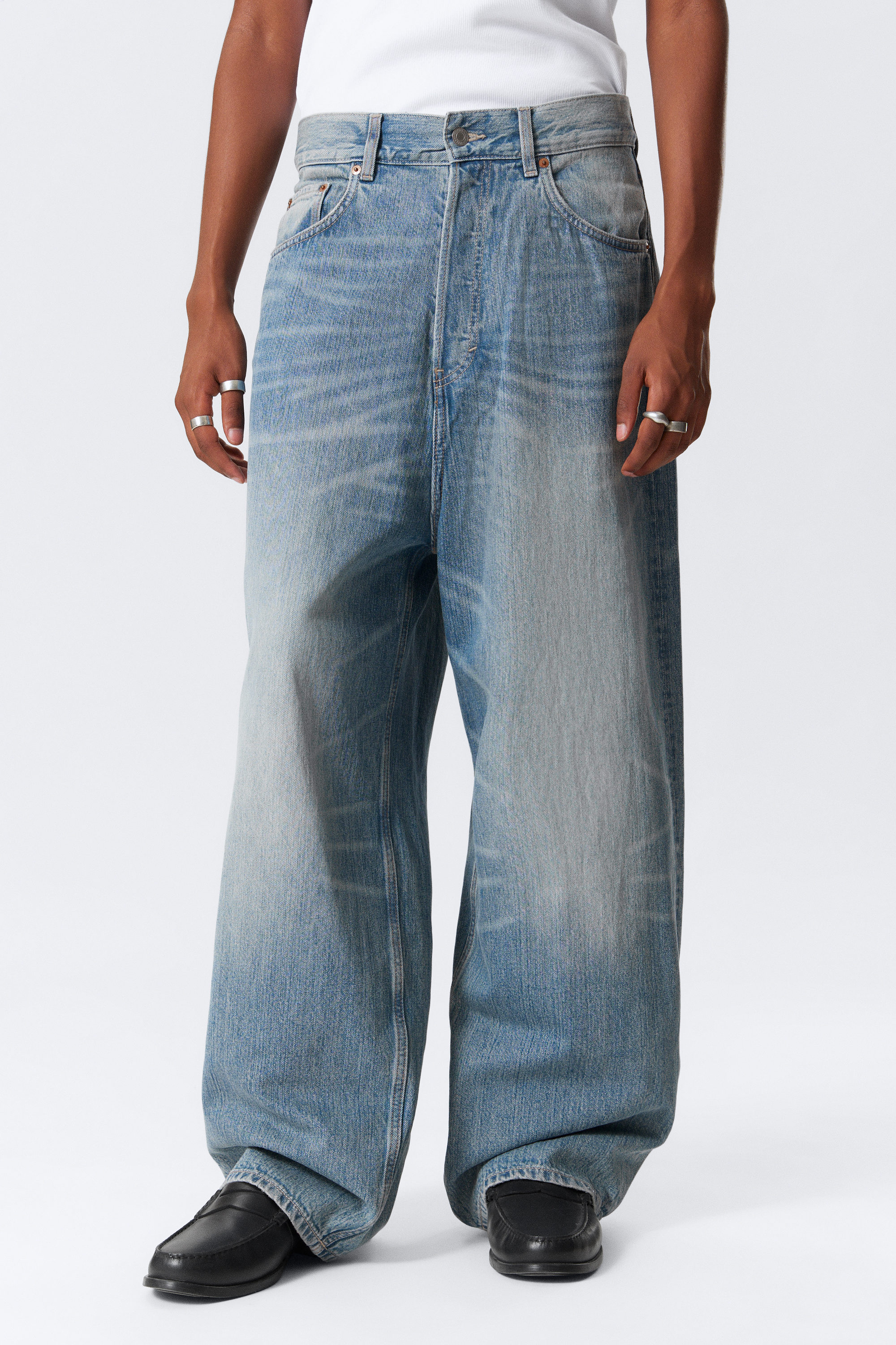 Blue Stream - Astro Loose Extra Baggy Leg Jeans - 2