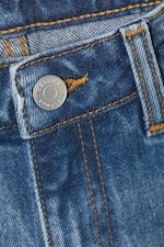 Golf Blue - Medium Blue - Smooth High Waisted Slim Jeans - 1