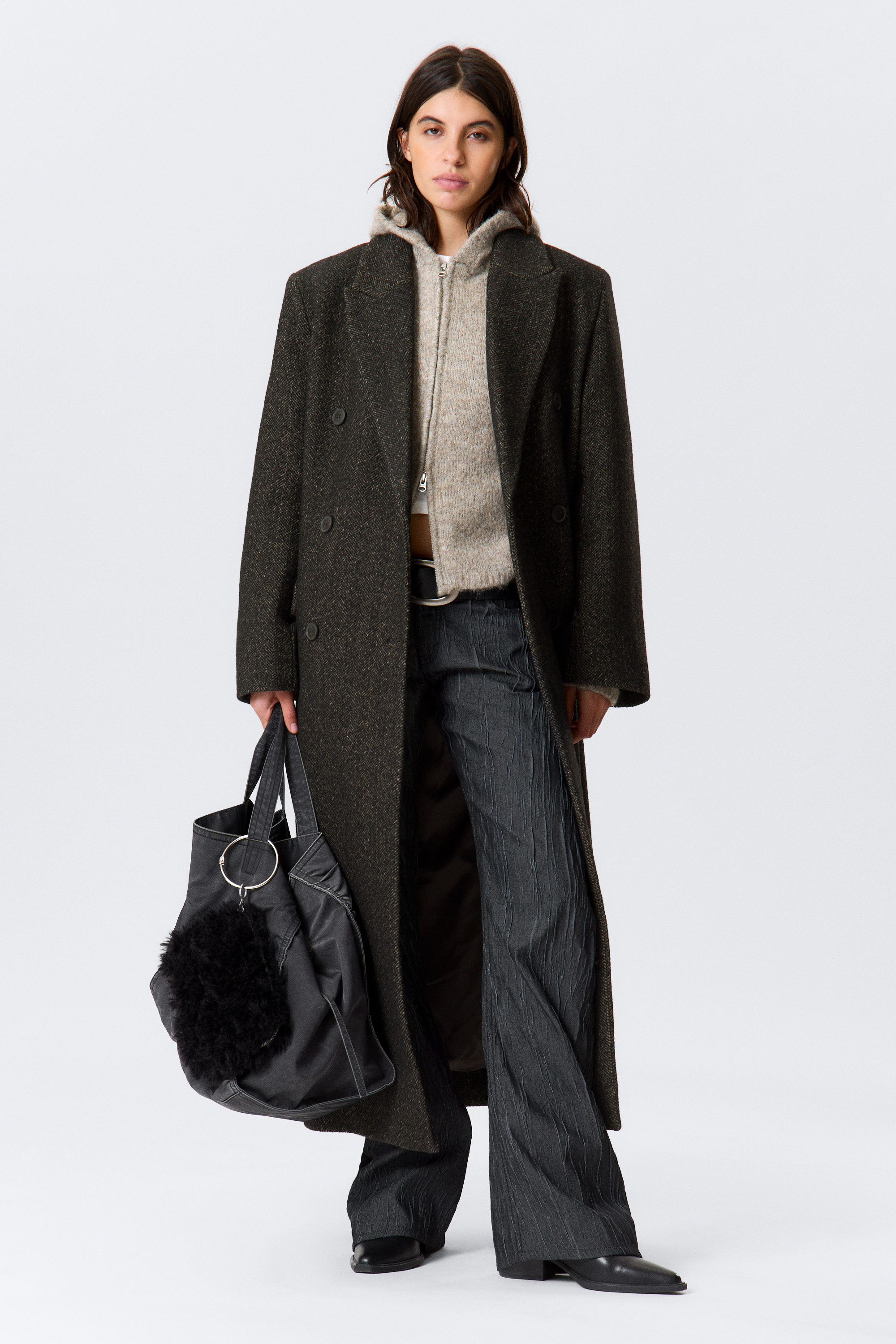 Dark Brown - Logan Double-Breasted Wool-Blend Coat - 2