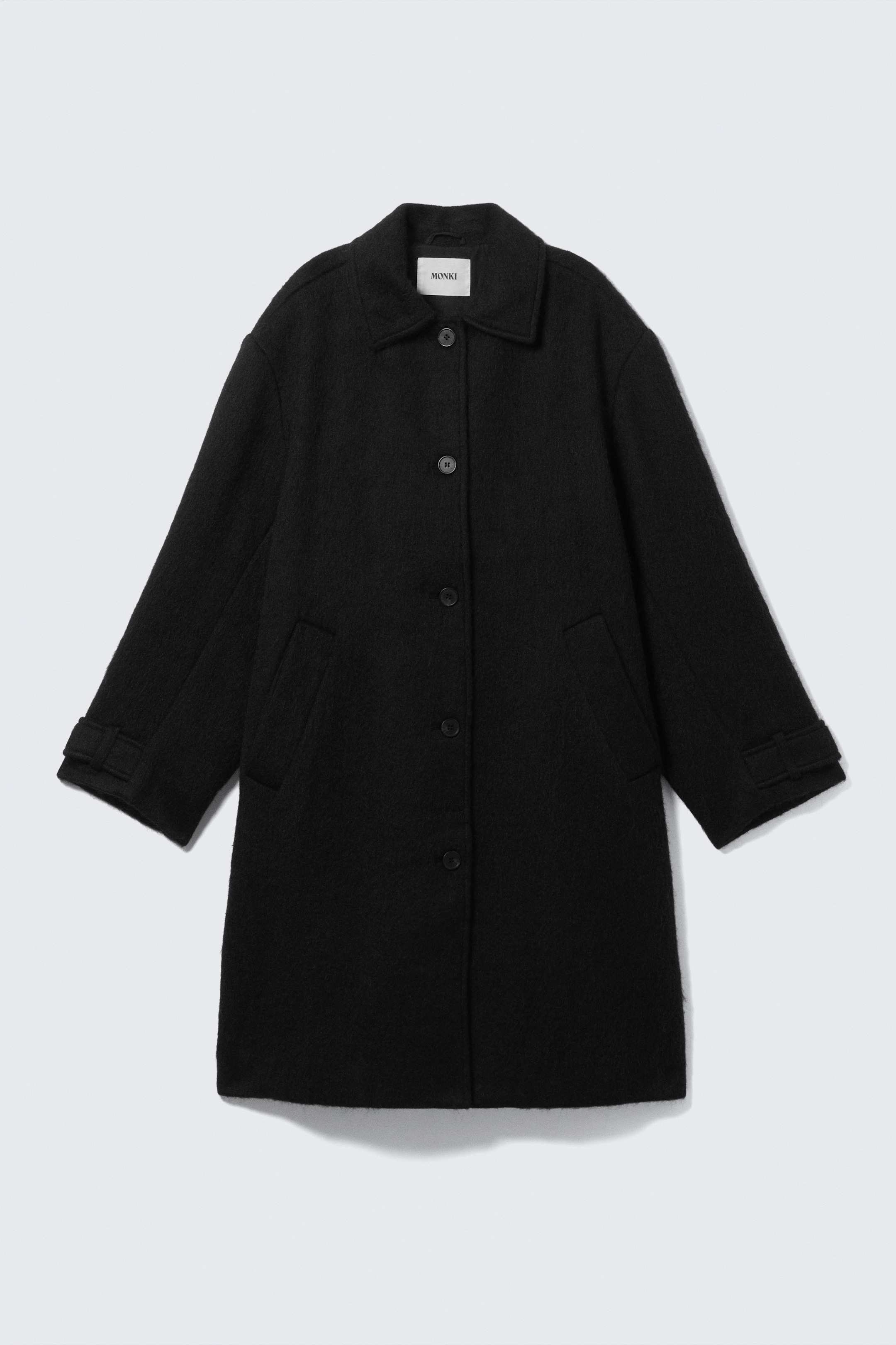 View larger image: Knee-Length Single-Breasted Coat - Black - Ladies | H&M GB 5