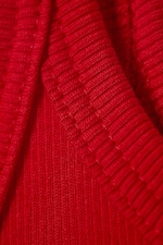 Bright Red - Close Fitted Ribbed Singlet - 1