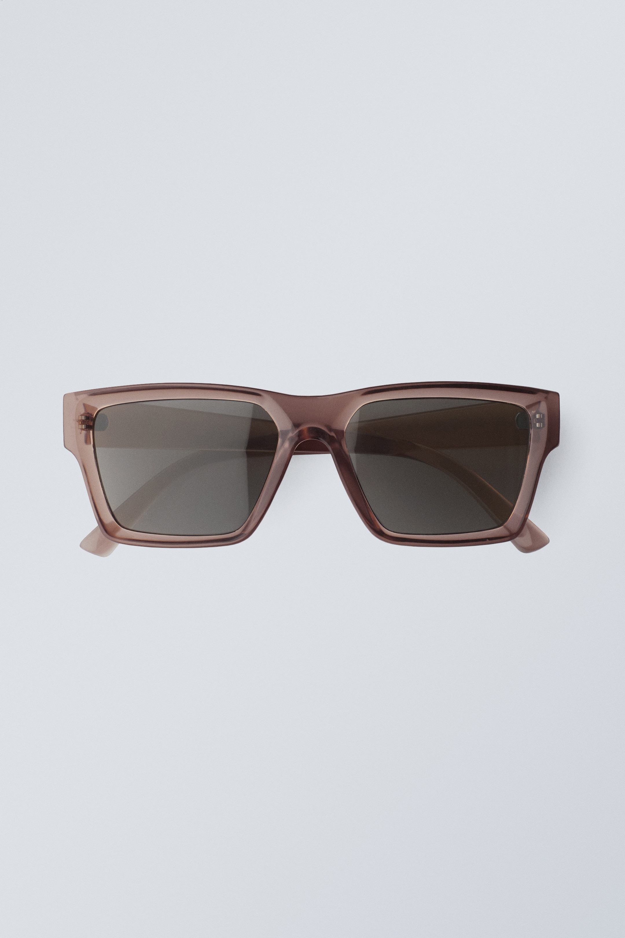 Transparent Mörk Mauve - Port Solglasögon - 0