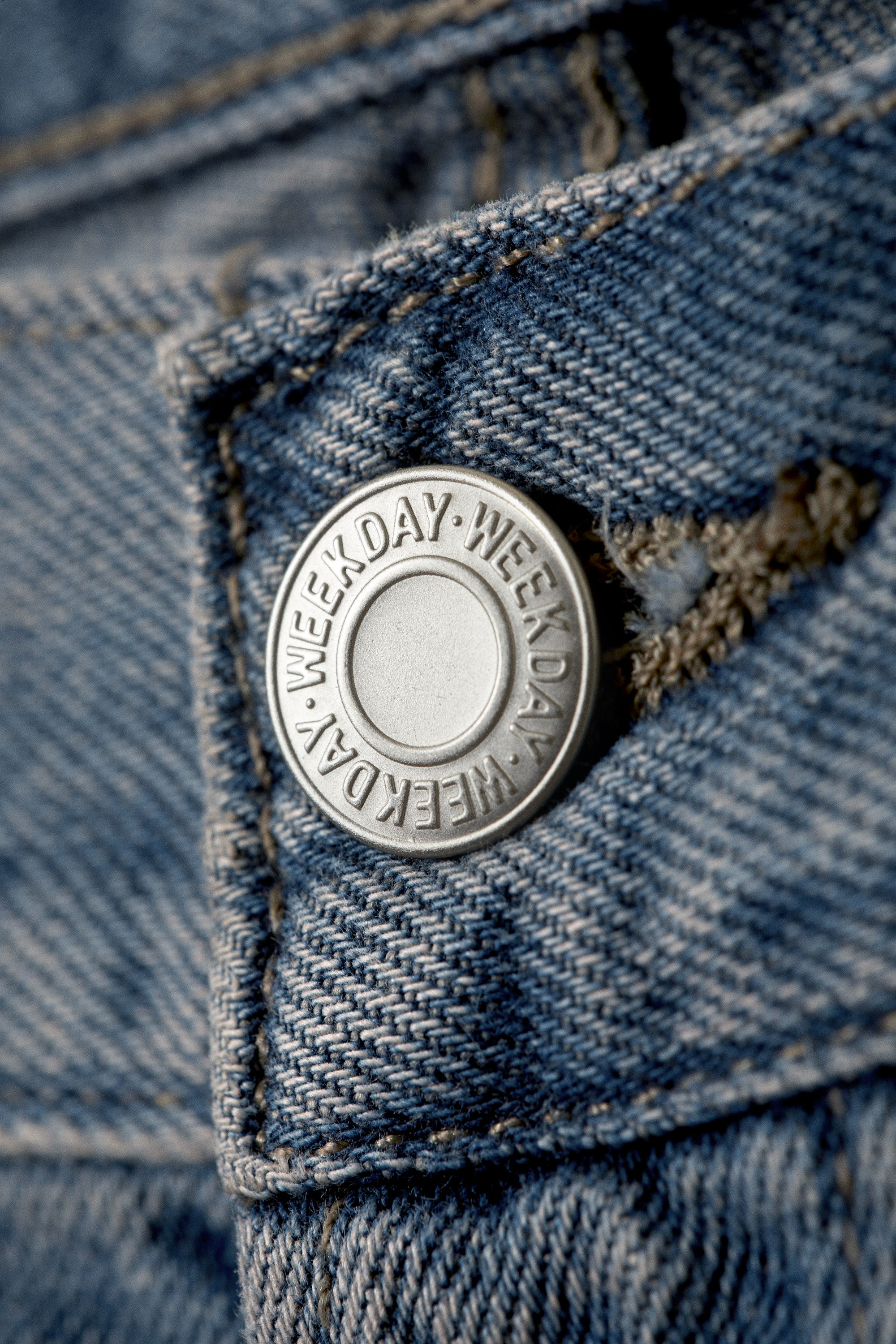 Blue One - Mellanblå - Astro Loose Baggy Leg Jeans - 12