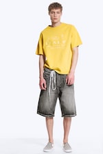 Yellow - Italy - Boxy Printed Graphic T-shirt - 1