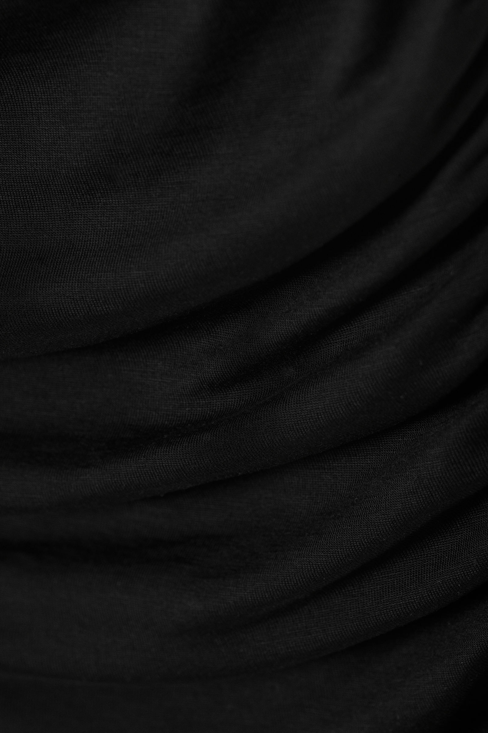 drape mock-neck top - Black | Weekday WW
