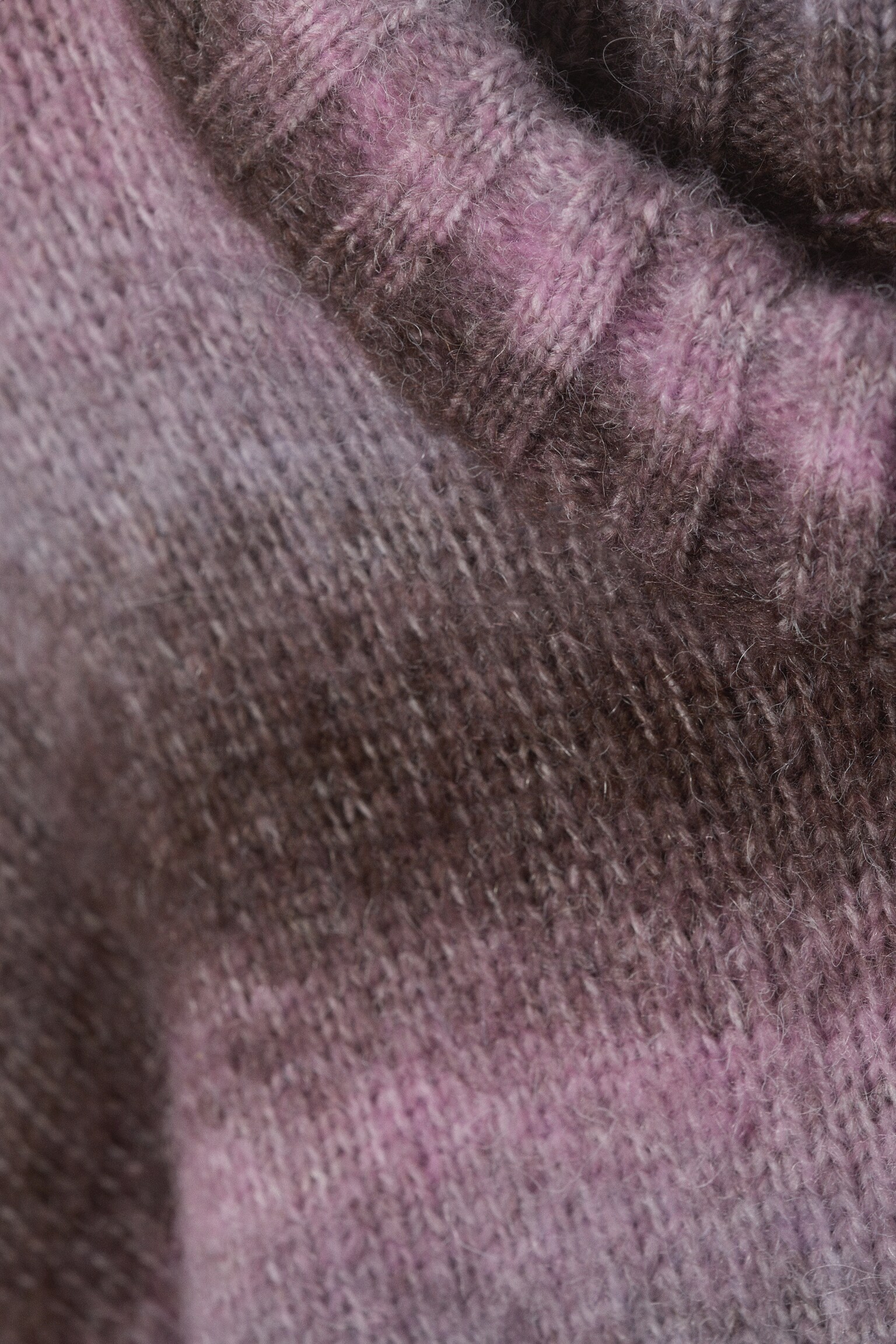 Locker sitzender Strickpullover - Rosa gestreift/Gestreiftes Türkis - 6