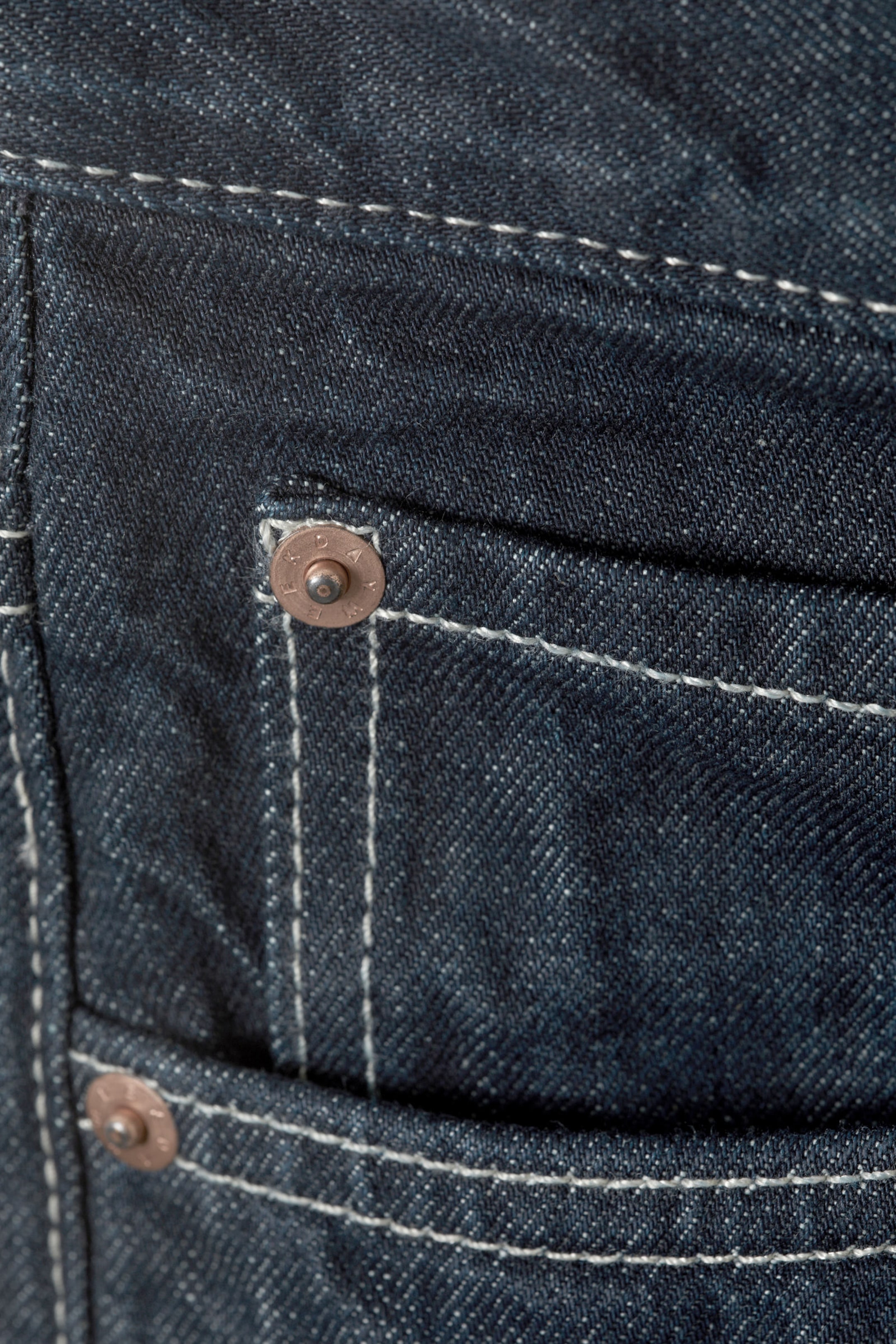 Blue Rinse - Dark Blue - Astro Loose Baggy Leg Jeans - 1