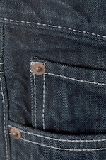 Blue Rinse – Donkerblauw - Astro Mid Rise Loose Baggy Leg Unisex Jeans - 1