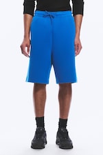 Bright Blue - Loose Fit Scuba Shorts - 1