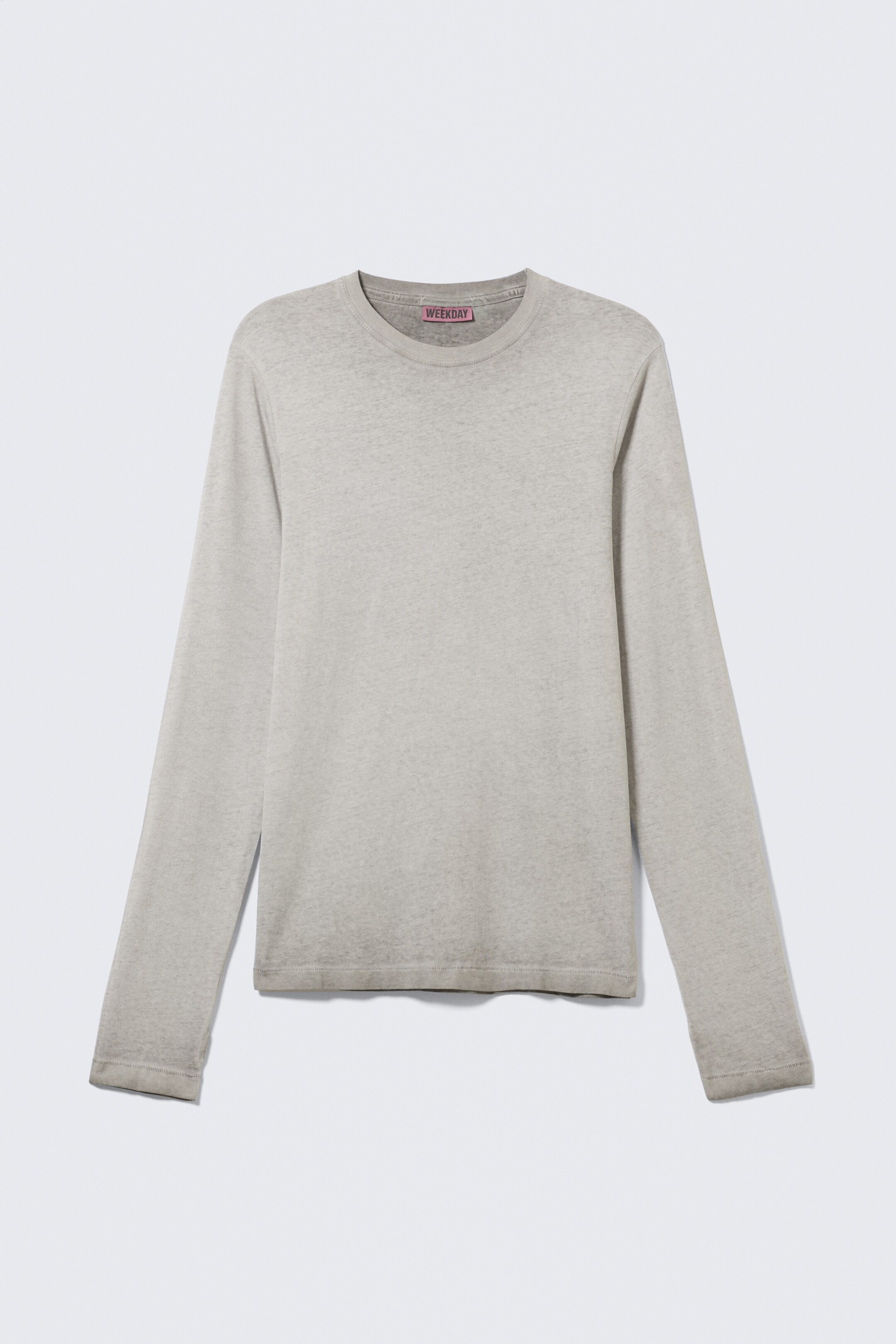 Ingrandisci l'immagine: Relaxed Long-Sleeved Cotton T-Shirt - Washed Dark Mole - UOMO | H&M CH 4