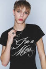 Black - I'm a Mess - CM x LB Fitted Short-Sleeved Unisex T-shirt - 2