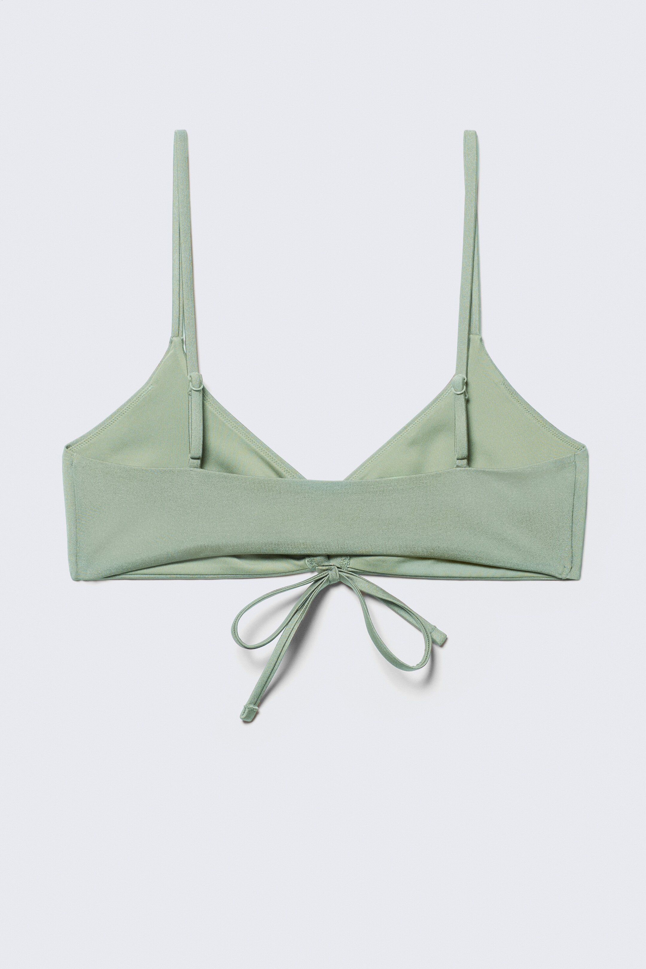 Größeres Bild anzeigen: Gerafftes Triangel-Bikinioberteil - Grün - Ladies | H&M AT 6