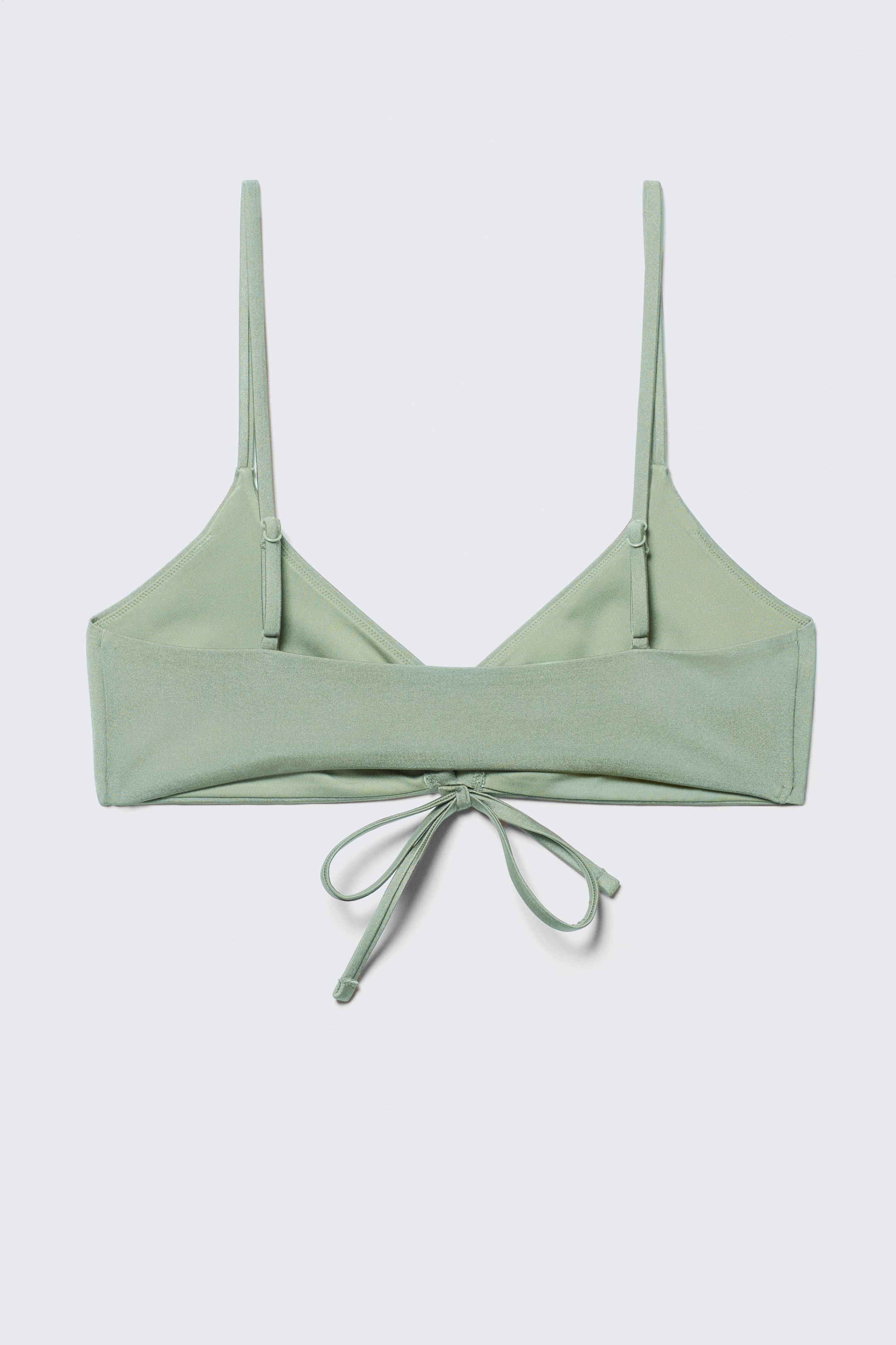 Grotere afbeelding bekijken: Triangelbikinitop met ruches - Groen - DAMES | H&M NL 6