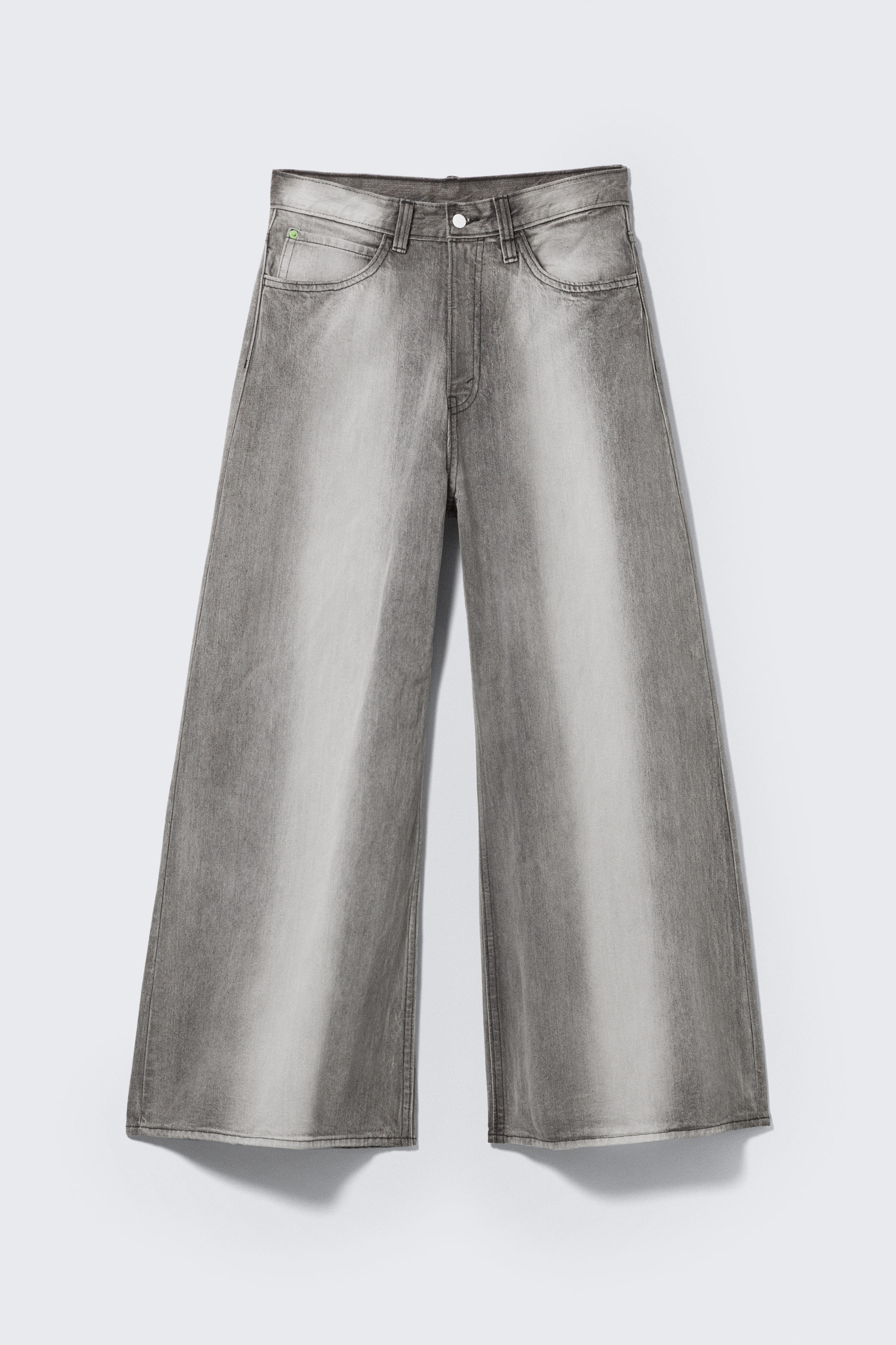 Duster Grey - Rad Super Regular Waist Loose Wide Jeans - 1