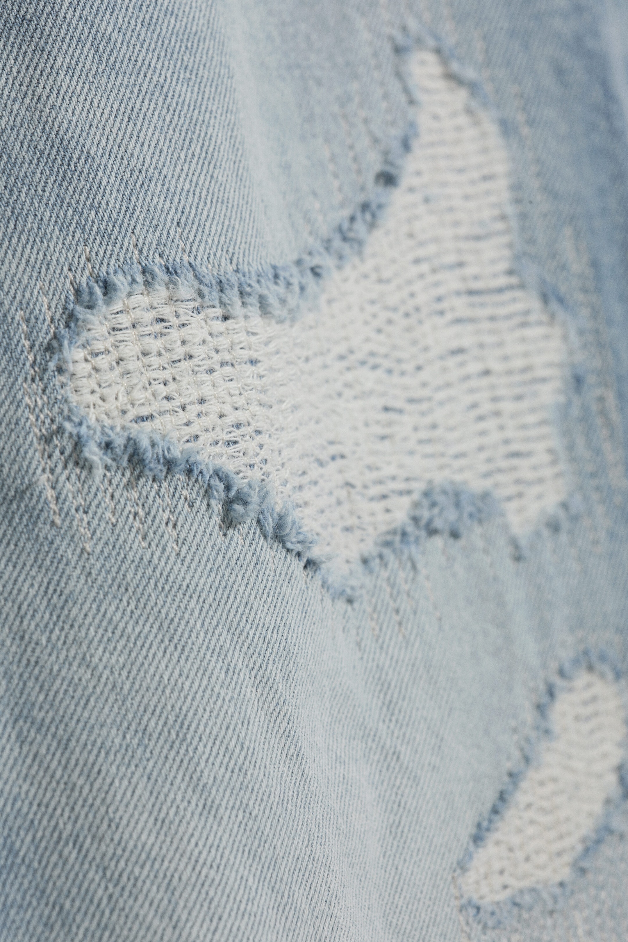 Blue Repair - Medium Blue - SPACE MID WAIST RELAXED STRAIGHT JEANS - 6