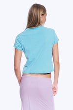 Turquoise - Butterfly - ROSABEL PRINTED BABY TEE - 2