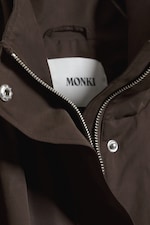 Marron foncé - Veste de survêtement oversize à col cheminée - 6