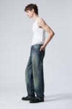 Gasoline Blue - Medium Blue - Galaxy Loose Straight Leg Jeans - 5