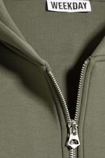 Helles, staubiges Khakigrün - Scuba-Kapuzenpullover mit Reißverschluss Simon - 4