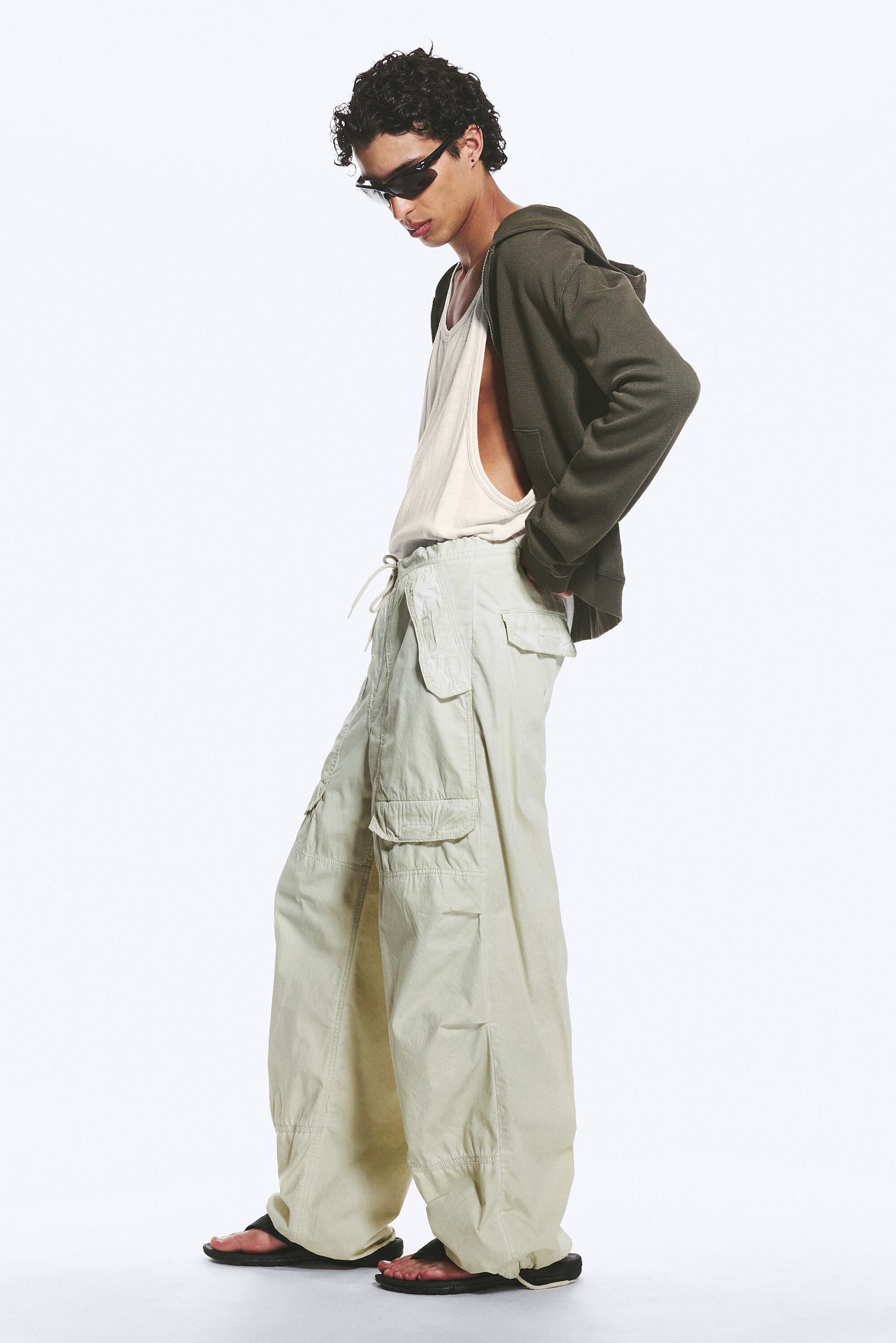 Helles Maulwurfsgrau - Workwear-Hose aus Baumwolle - 1