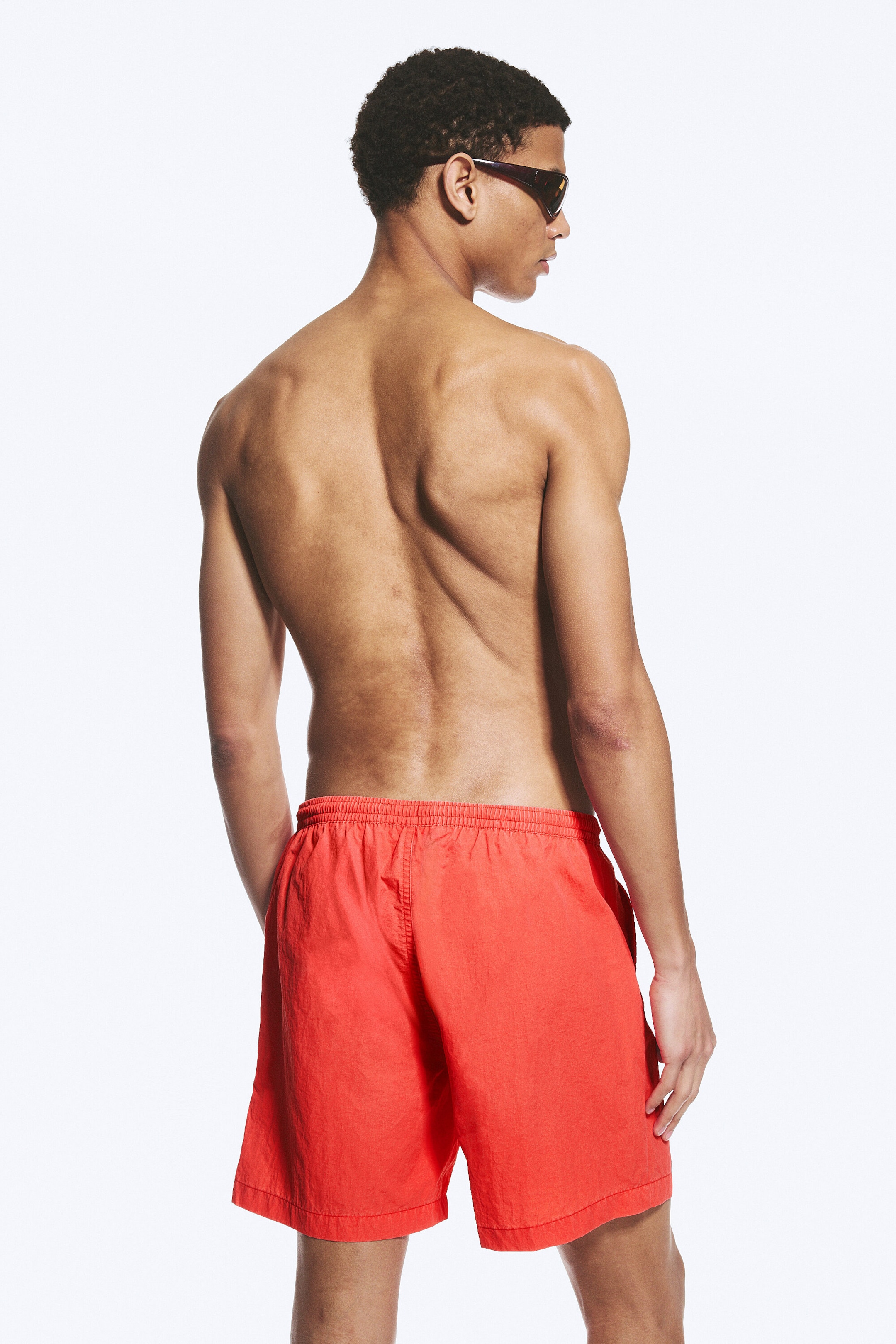 Röd - Ed Blekta Badshorts - 2