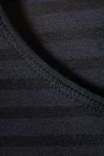 Striped Dark Blue - Long Sleeve Cotton Top - 5