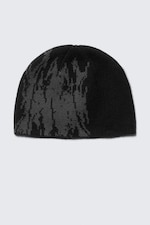 Black/Grey - Jacquard-Knit Beanie - 0