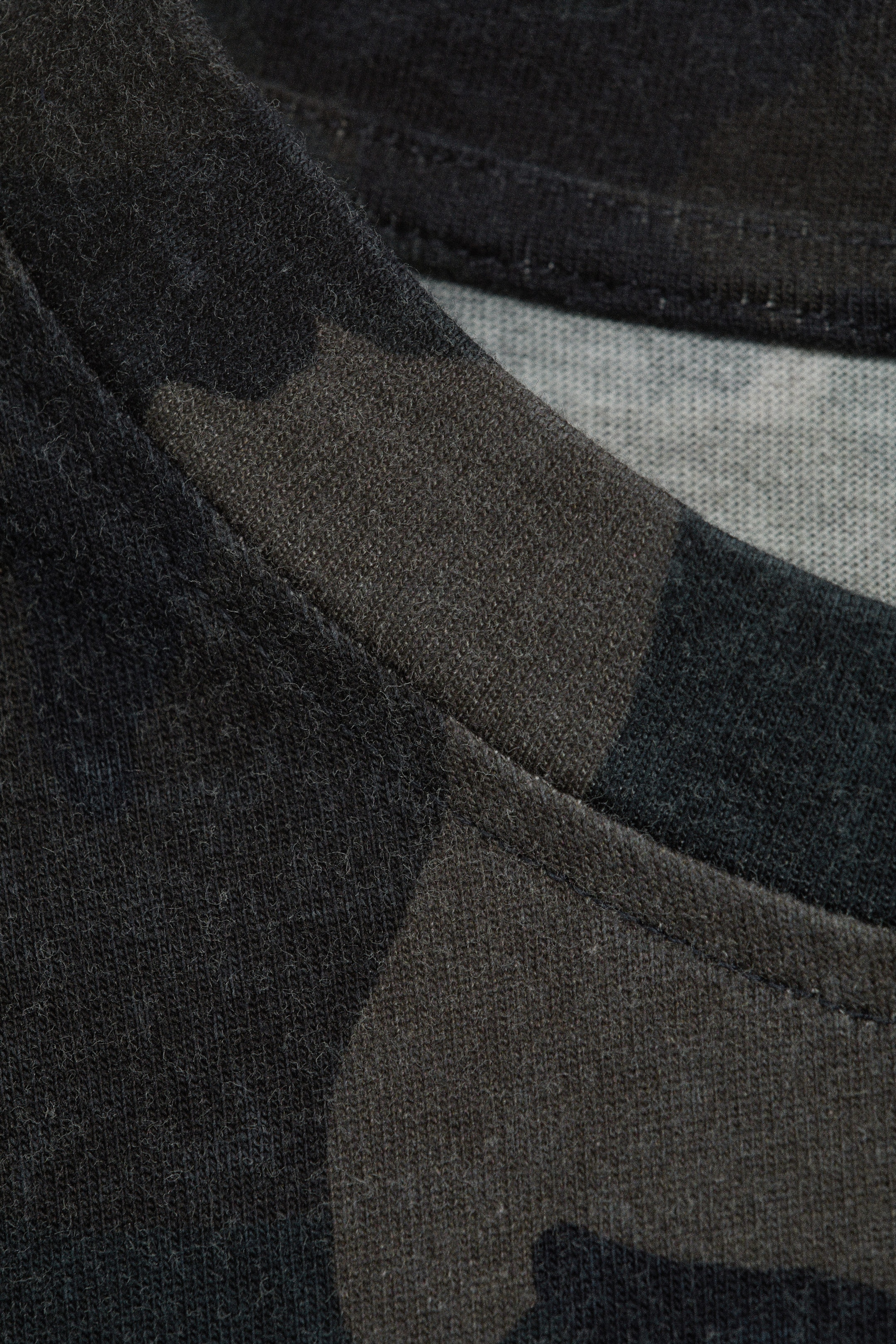 Khakigrön - Camouflage - Oversized kortärmad t-shirt med tryck - 6