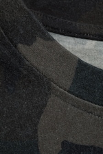 Khakigrön - Camouflage - Oversized kortärmad t-shirt med tryck - 6