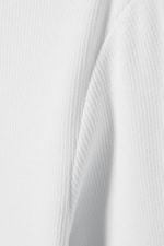 White - Close Fitted Mock Neck - 1