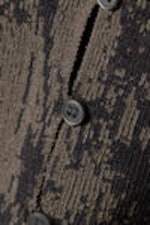 Schwarz gemustert - Eng anliegende Strickjacke aus Jacquard - 1