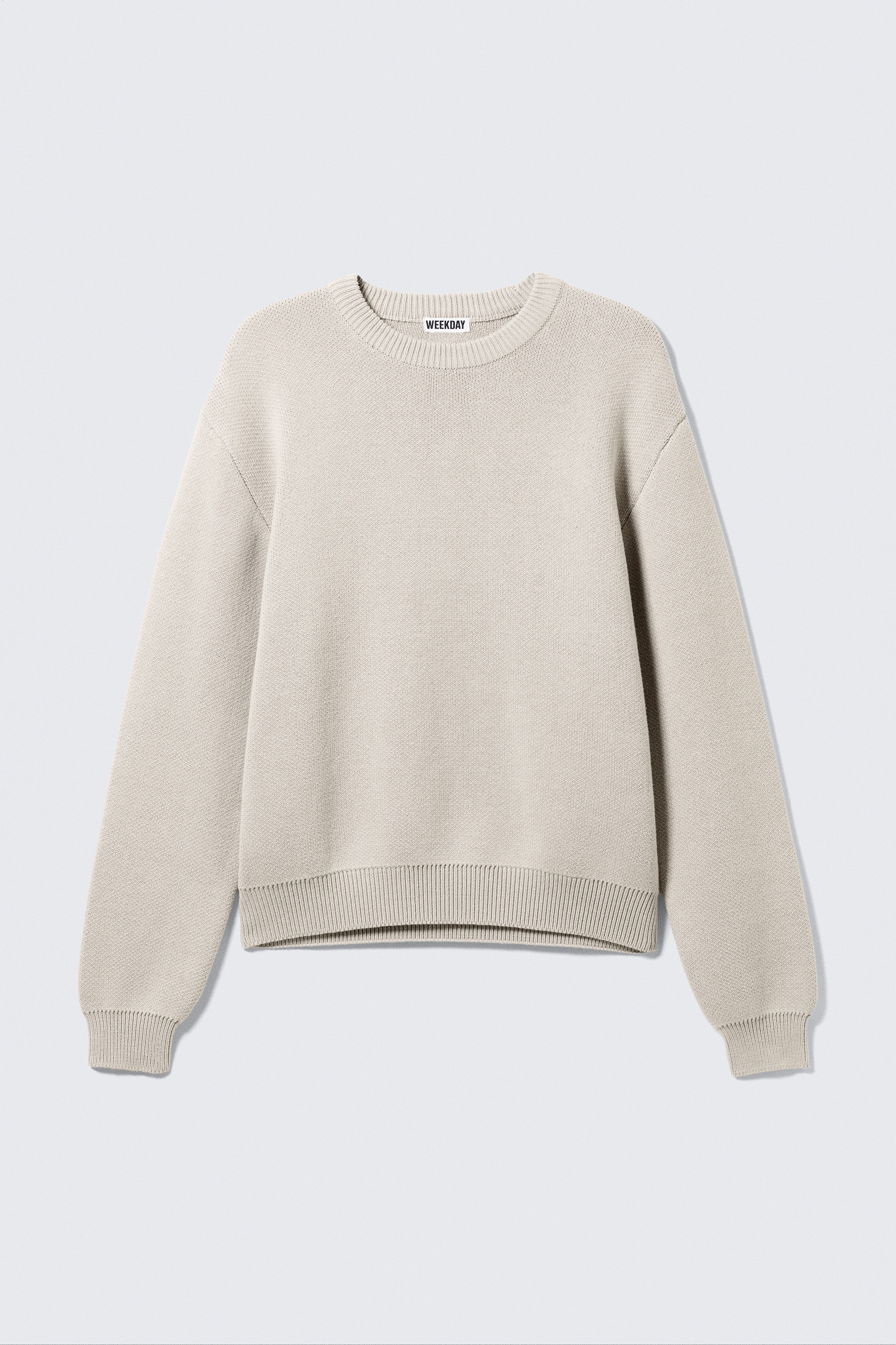 Dirty White - Regular Knitted Cotton Sweater - 4