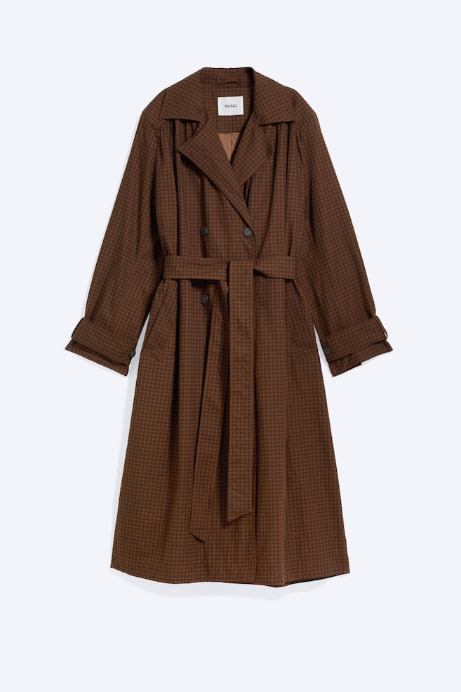 Oversized trenchcoat - Brown/Light Dusty Mole - 1