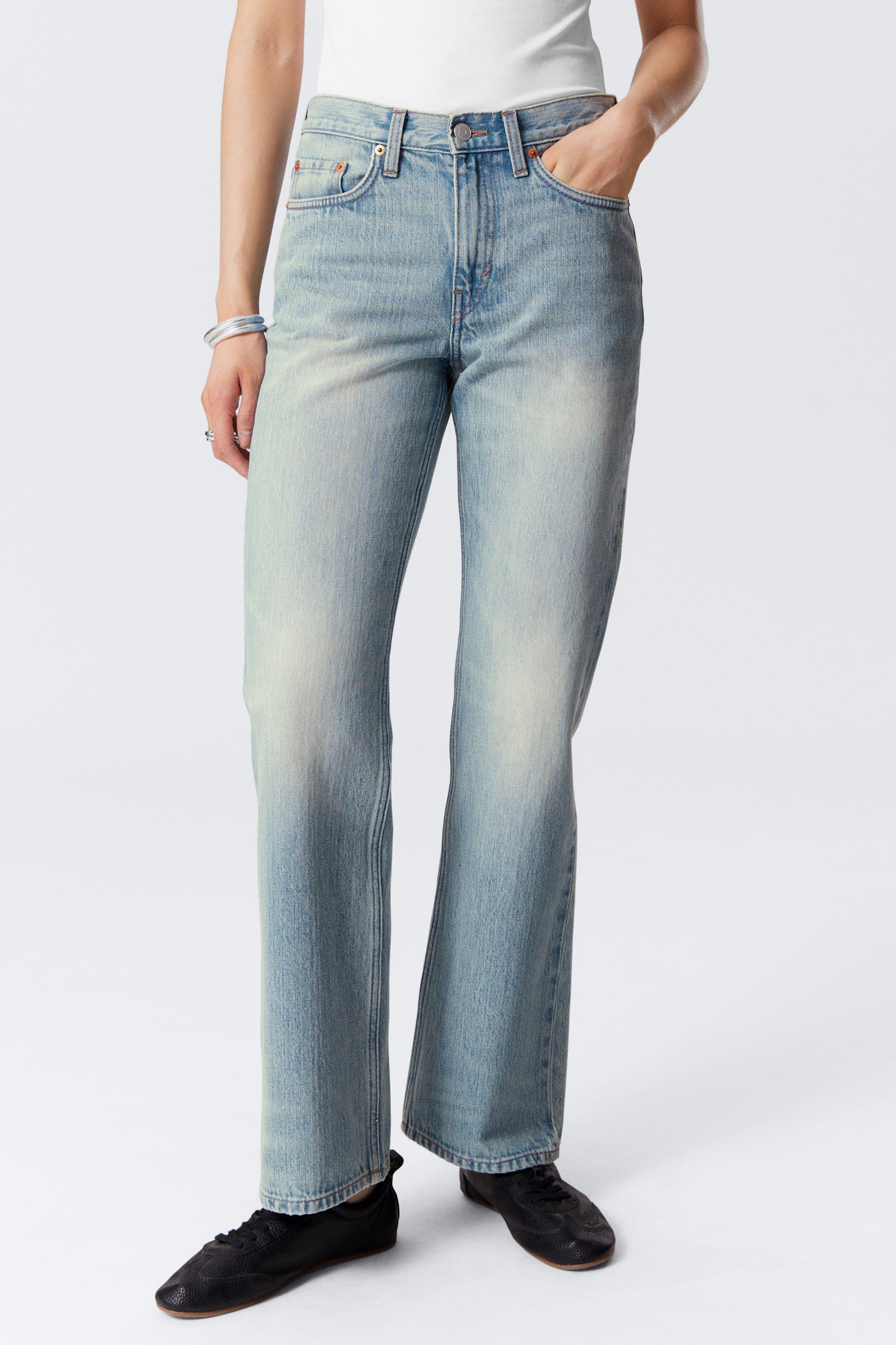 #8898AC - Moon Mid Rise Regular Bootcut Leg Jeans - 2