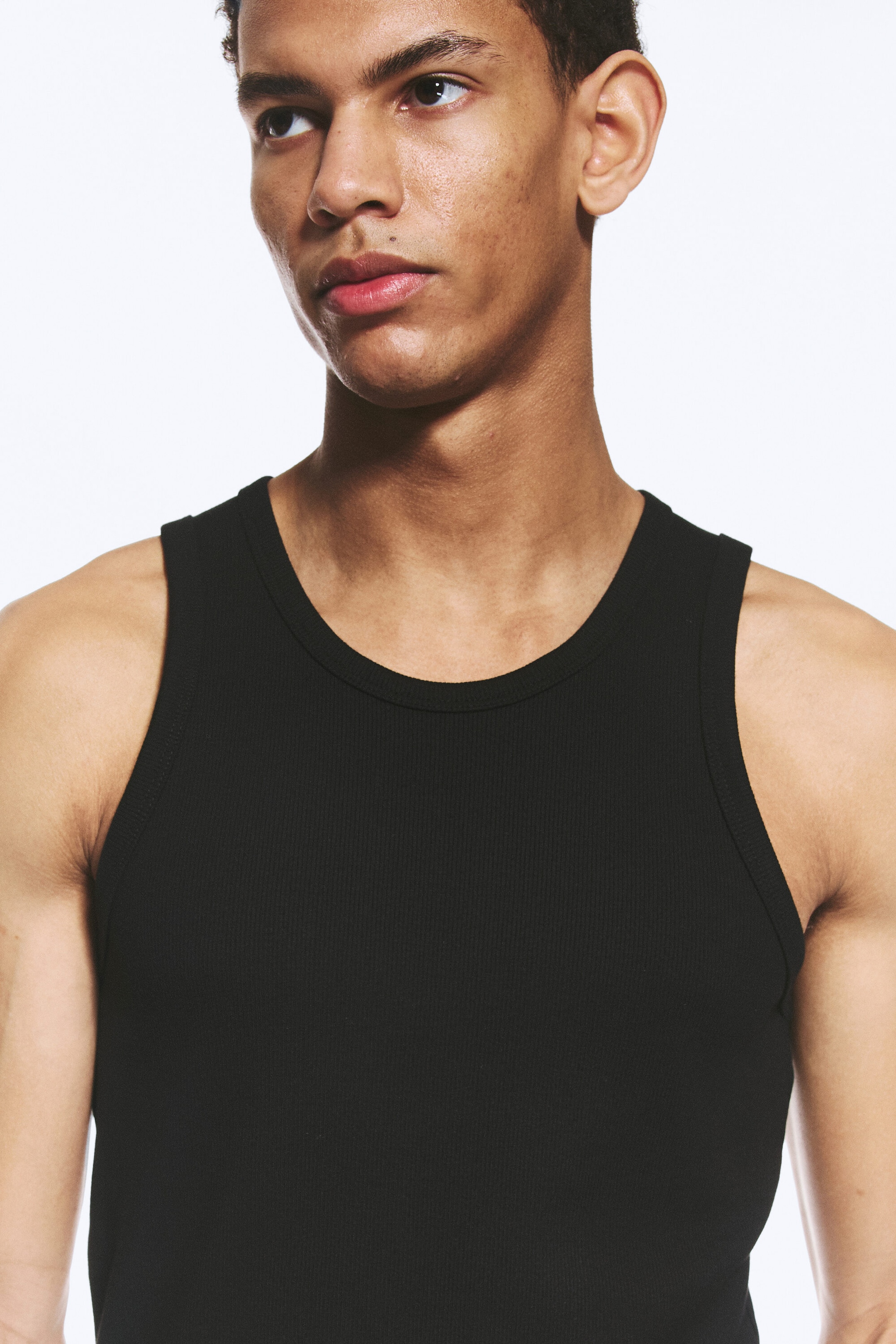 Schwarz - 3er-Pack klassischer Tanktops - 1